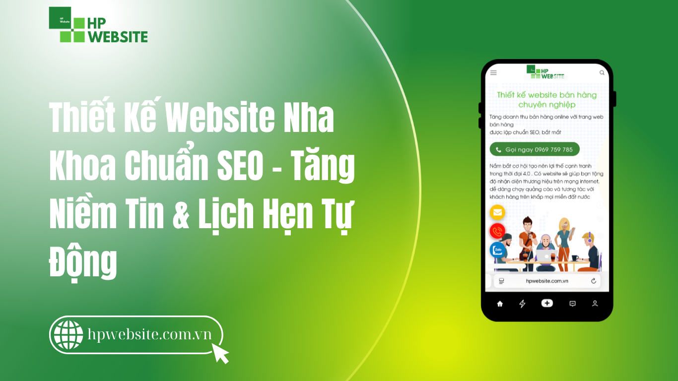 thiết kế website nha khoa